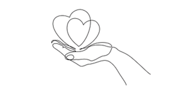 icon hands holding heart